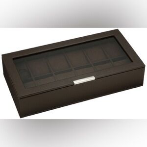 WOLF Watchbox For 12 Watches In Brown